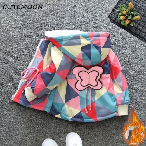 Baby Boys Outerwear Kids Cute Plush Hooded Jacket Toddler Winter Snow Day Cartoon Velvet Warm Clothes