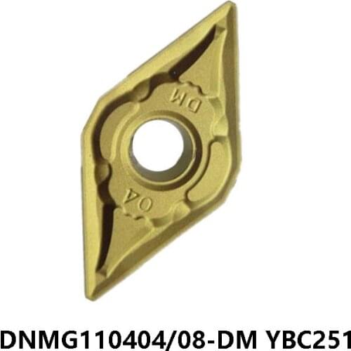 100% Original DNMG110404-DM DNMG110408-DM YBC251 Carbide Inserts for Steel DNMG 110404 110408 Turning Tools Lathe Cutter CNC