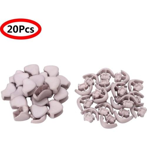 20Pcs Plastic Zipper Pull Cord Ends Lock Stoppers for Rope Paracord Apparel Bag Parts Accessories Clothng Stopper