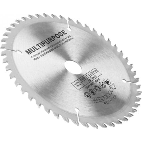 48T Teeth Cemented Carbide Saw Blade TCT Circular saw blade Cutting Machine Tool Accessories for cutting steel aluminum Hot Sale