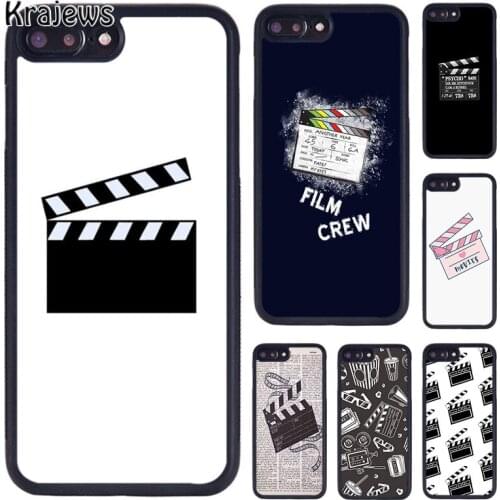 Krajews Film Movie Clapperboard Clapper Board Phone Case For iPhone 6 7 8 plus 11 12 Pro X XR XS Max Samsung Galaxy S7 S8 S9 S10