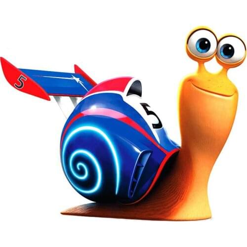 DasDecal for Turbo Snail Creative Car Sticker Waterproof Decal Laptop Truck Suitcase Motorcycle Auto Accessories PVC,13cm*10cm