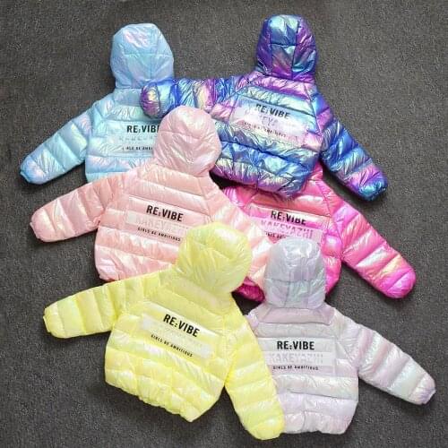 Winter New Products Childrens Lightweight Down Jacket White Duck Down Girls Boy Fashion Children Warm Coat
