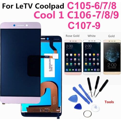 For Cool1 Dual C106 C105 C107-6/7/8/9 Touch Screen Digitizer Assembly Replacement For Letv Le LeEco Coolpad Cool 1 lcd