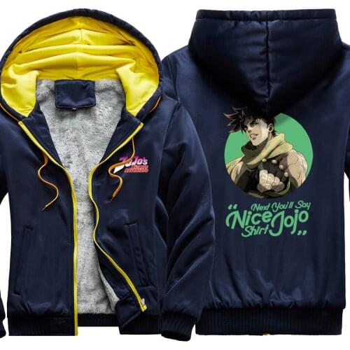 JoJo Cartoon Camouflage Raglan Thicken Jackets Mens 2020 New Arrival Fashion Long Sleeve Clothing Casual Fashion 2020 Tops Homme