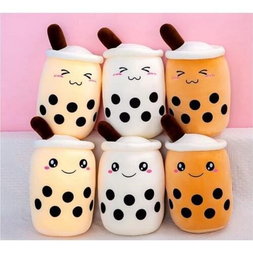Creative web celebrity milk tea cup pillow plush toy birthday gift girls soft rag dolls holiday gift