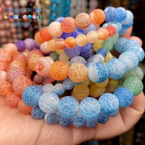 Natural Stone 7 Chakra Healing Frost Beads Loose Spacer Round For Jewelry Making 6-10 MM DIY Bracelet Accessories Wholesale