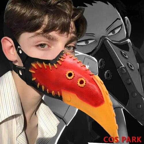 My Hero Academia Overhaul Chisaki Kai Cos Mask Crow Lord Beak Mask Plague Doctor Mask Pestilence Doctor Latex Mask Cosplay Props