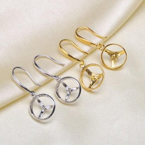 New Arrival Party Drop Earrings Mountings Accessories Findings Jewelry Settings Parts for Pearls Beads Stones Agate Crystal