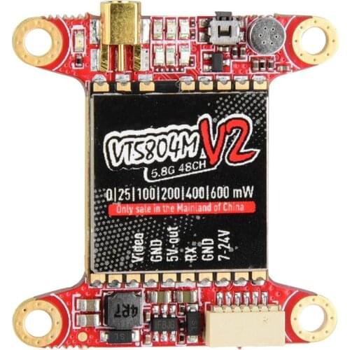 PandaRC VT5804M V2 0-600mW Switchable 48CH FPV Transmitter VTX RC Transmitter And Receiver Board for RC FPV Racing Drone