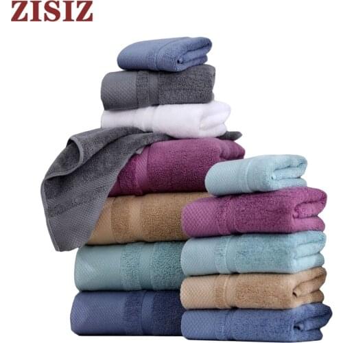 100% Pure Cotton Super Absorbent Large Towel Face And Bath Towel Thick Soft Bathroom Towels Comfortable Beach Towels
