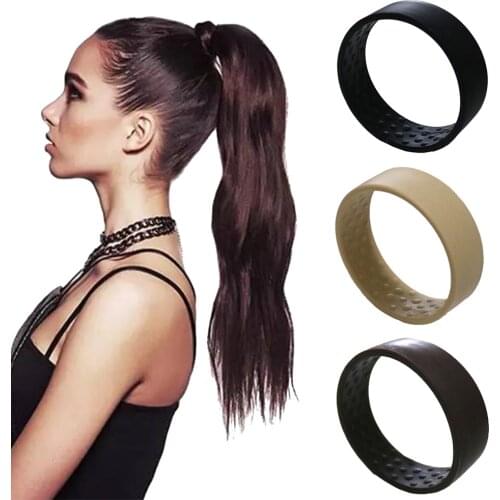 2021 Silicone Foldable Elastic Hair Bands Women Girls Magic Ponytail Holder Stretch Hair Ties Multifunction O Hair Accessories