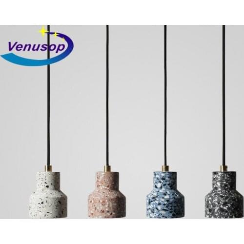 Northern Europe Terrazzo A Chandelier Modern Concise Originality Café Toggery Bar Counter Restaurant Lamp Bedroom Colour A