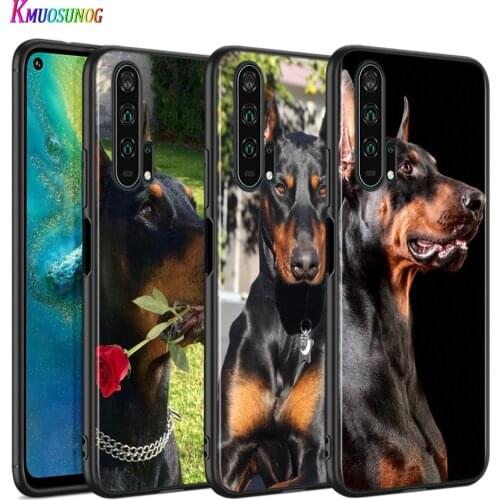 Silicone Cover Doberman dog For Honor 30i 10i 10X 9X 8X MAX 20 10 9 8 8A 8C 8S Prime 7A Pro Lite Phone Case
