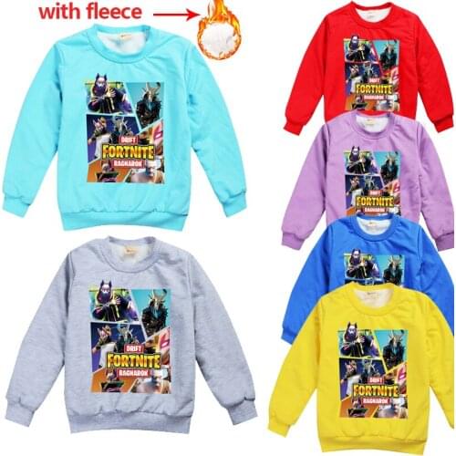 Game Battle Royale Hoodie Sweatshirt Kid Cotton Fleece Clothes Fortnites Pullover Hoodie Winter Streetshirt Boy Christmas Gift