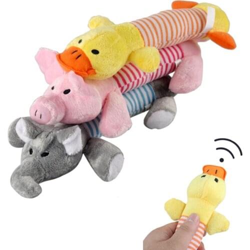 Dog Chew Bite Toys Pet Squeaker Toys Puppy Tooth Squeak Playing Toys Dog Training Interative Toy Plush Dolls Pet Supplies