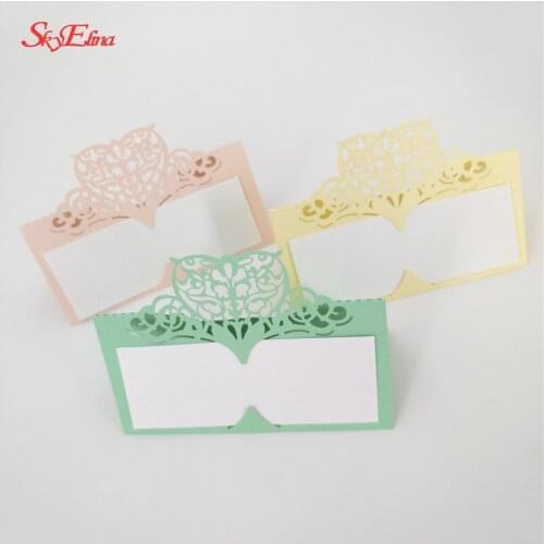 100pcs Laser Cut Heart Shape Table Card Wedding Decoration Place Card Party Birthday Table Supplies 6zSH871