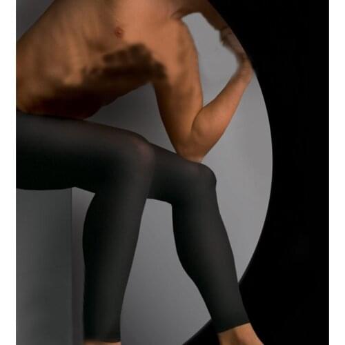 2017 Men Leggings Male Tight Stocking Mens Pantyhose Mens Pantyhose Ninth Pants Sexy Men Stockings Velvet 100D pantyhose Socks