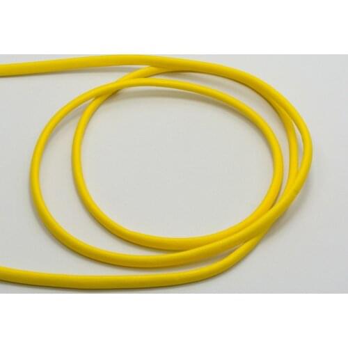32.8 Feet Yellow Flat Soft Synthetic Leather Jewelry Cord 4X2mm