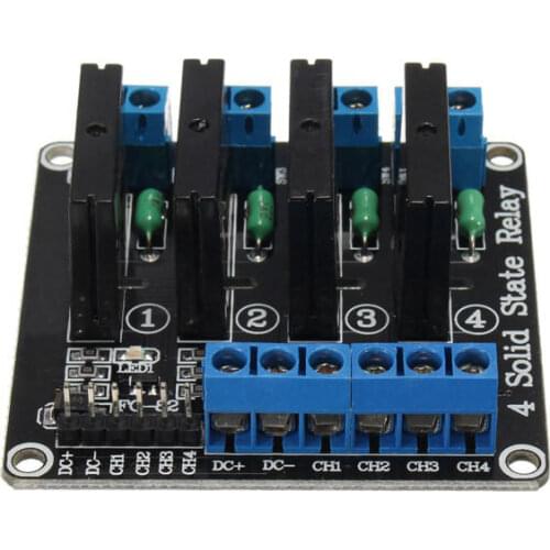 5V 4 Channel SSR G3MB-202P 4 way Solid State Relay High level Trigger Module