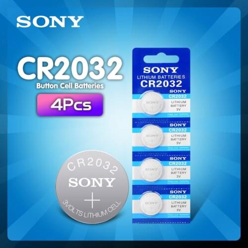 4pcs brand new battery for SONY cr2032 3v button cell coin batteries for watch computer cr 2032 DL2032 ECR2032 For Toys Watches