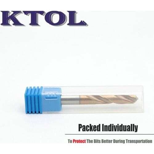 6.1-7.0mm Hard Metal Drill Bits for Steel Drilling Iron 3D Titanium Coated Tungsten Carbide Twist Drill Tools Milling Cutter Set