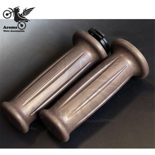 Brand new scooter unviersal cafe rubber 7/8'' 22mm moto handle grips for harley style motorbike handlebar retro motorcycle grip
