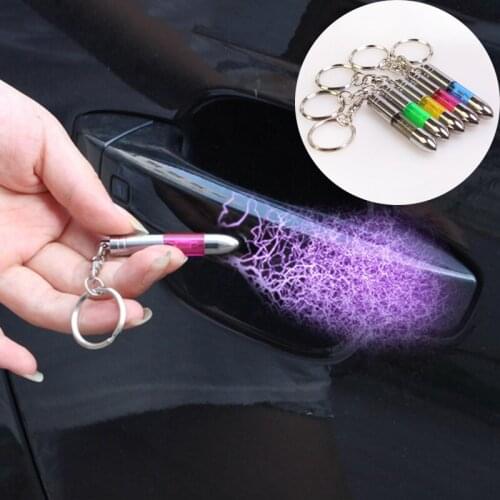 1PC High Voltage Anti-Static Keychain Car Static Body Static Eliminator Discharger Fashion Key Ring Car Interior Accessories