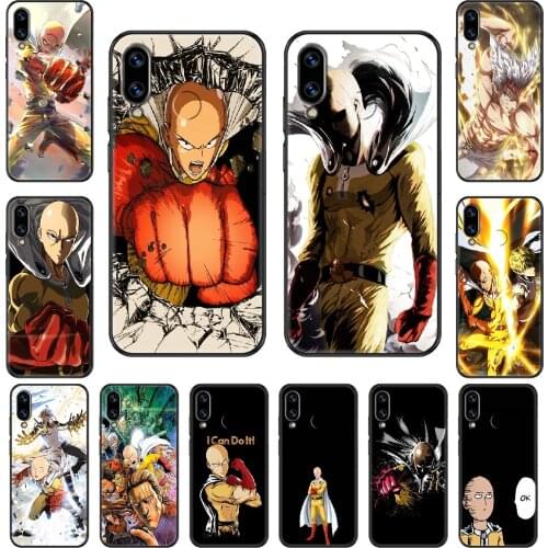 Anime One Punch Man Phone case For Huawei Honor Mate 5 7 8 9 10 20 i A X Lite Pro black 3D prime painting Etui tpu cover