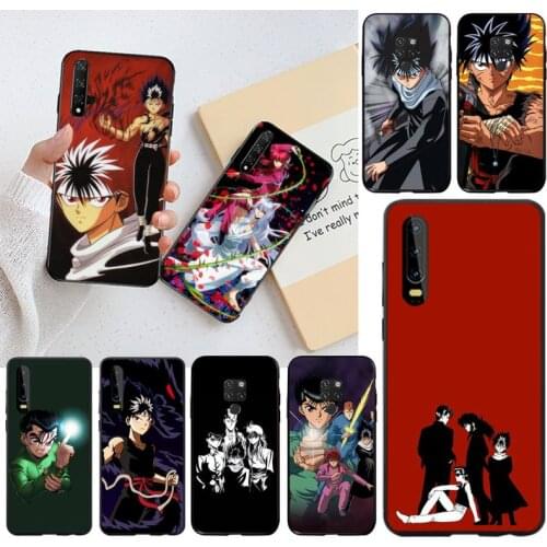 CUTEWANAN Yu Yu Yuyu Hakusho anime Black TPU Soft Phone Case for Huawei P40 P30 P20 lite Pro Mate 30 20 Pro P Smart 2019 prime