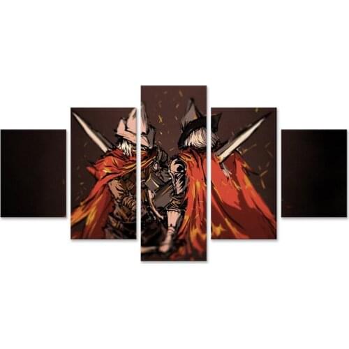 Dark Souls 3 Wall Art Home Decor 5 Pieces Living Room Canvas Painting Bedroom Cuadros Modular Pictures Artwork