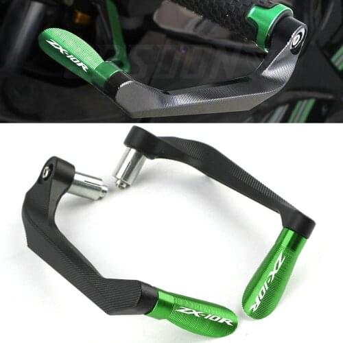 For KAWASAKI NINJA650 ZX-10R ZX10R ZX 10R Motorcycle Universal CNC Handlebar Grips Guard Brake Clutch Levers Guard Protector