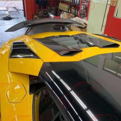 Para lamborghini aventador, lp700, lp720, aberturas de ar de fibra de carbono, entradas de ar de tuyere, spoilers, peças de auto