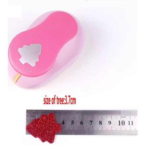 1.5"Christmas tree punch diy craft hole puncher for scrapbooking punches eva maker Kids scrapbook paper cutter Embossing sharper