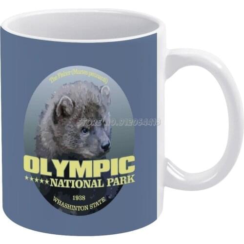 National Park ( Fisher Cat ) ( Wt ) Coffee Mugs Pattern Coffee Mug 330ml Milk Water Cup Creative Fathers Day Gifts National Park