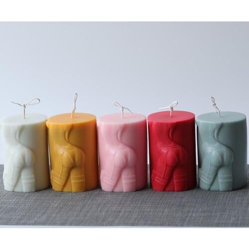 Creative cylindrical candle temptation aroma candle silicone mold handmade DIY self-made wax material