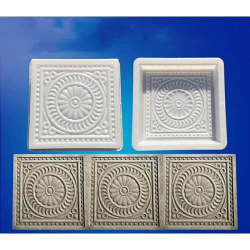 Square Plastic Mold Pavement DIY Path Maker Mold Paving Cement Brick The Stone Road Paving Moulds Tool For Garden Decoration