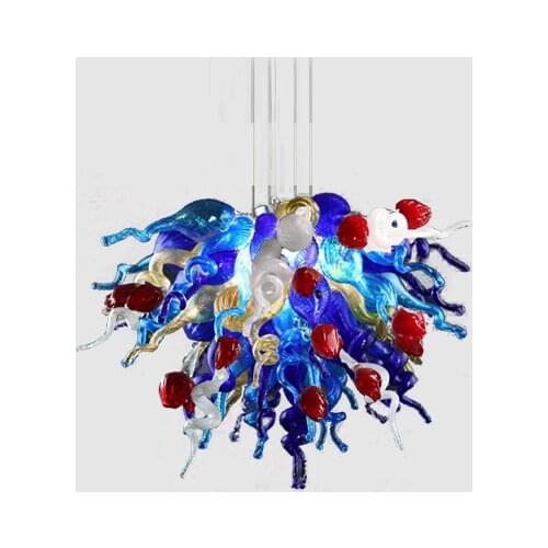 LR1099 Free Shipping UL/CE LED Bulb Borosilicate Murano Glass Dale Chihuly Art Unique Design Chandelier Small Lamp