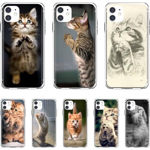 For Xiaomi poco X3 nfc F2 Pro M3 Mi 5X 6X Max Mix 1 2 2S 3 Mi5 Mi6 Mi3 Mi4 Pretty-Praying-Kittens-Cats-Print Soft Cases