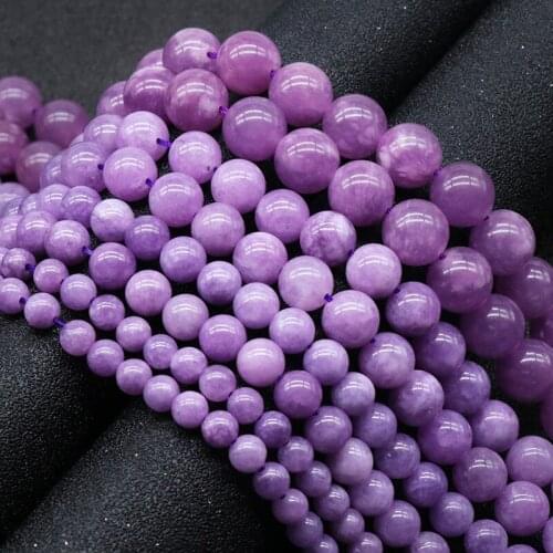 6-12mm optimized purple chalchalony loose beads purple jade B color string beads DIY bracelet necklace accessories 1Pcs