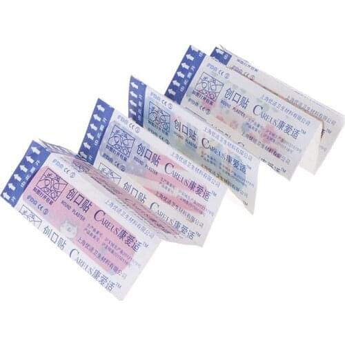 120Pcs Waterproof Breathable Cute Cartoon Band Aid Hemostasis Adhesive Bandages First Aid Emergency Kit Wound Plaster For Kids