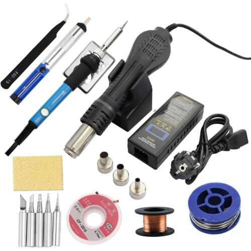 Hot Air Blower Gun 8858 Portable BGA Rework Solder Station Hand-held Heat Gun Soldering Repair Tools