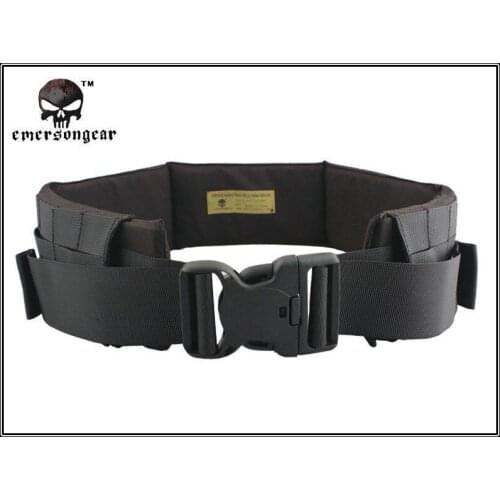 EMERSON MOLLE Padded Patrol Belt Men sports Military Army airsoft painball canvas belt black EM1760 Waist Support