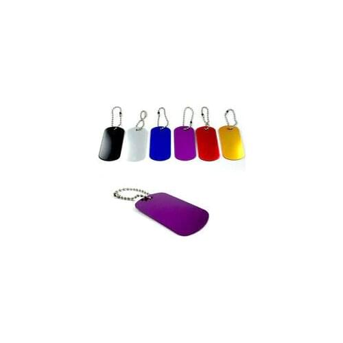 The most popular best-selling Military Dog Tags Anodized Aluminum Engravable Blanks Wholesale metal dogtags FH890158