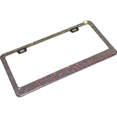 Bling Car License Plate Frames For US Car Bling Glitter Rhinestone Holder
