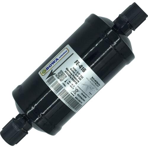 FE416 Burn Out Filter Drier with large diameter means that flow velocity is suitably low and the pressure drop minimal