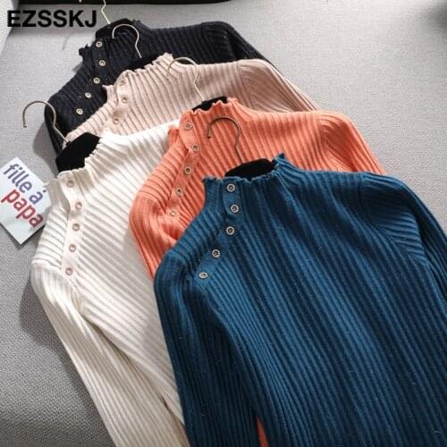 Button Thick glitter Turtleneck Sweater Pullover Women Autumn winter long Sleeve Sweater For women Female bling Jumpers top