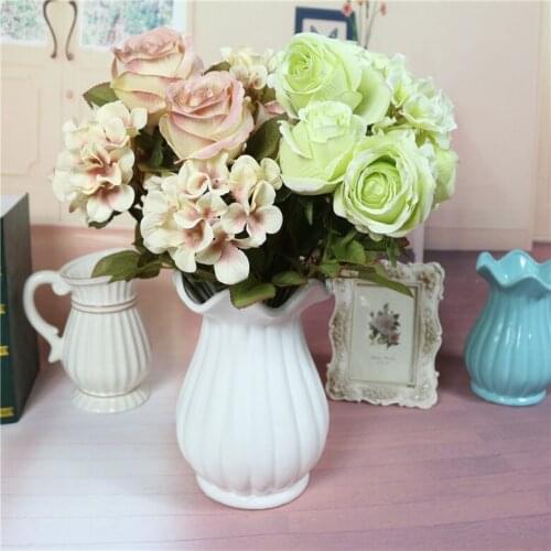 Party Wedding Party Decorations Artificial Flowers Fake Flowers Small Bouquet Rose