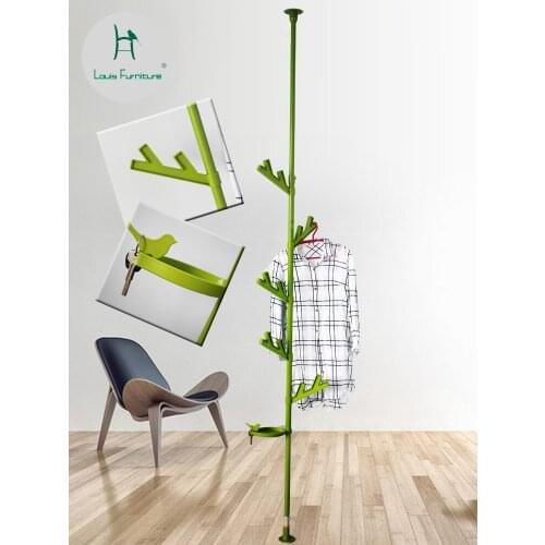 Louis Fashion Coat Racks Simple Modern Bedroom Nordic Coat Hanger Iron Art Tree Form Creation