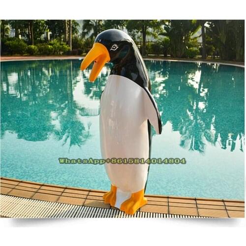 Swimming pool landscape water spray,sculpture fiberglass nozzle,cartoon penguin modeling spa massage equipment,Shower nozzle